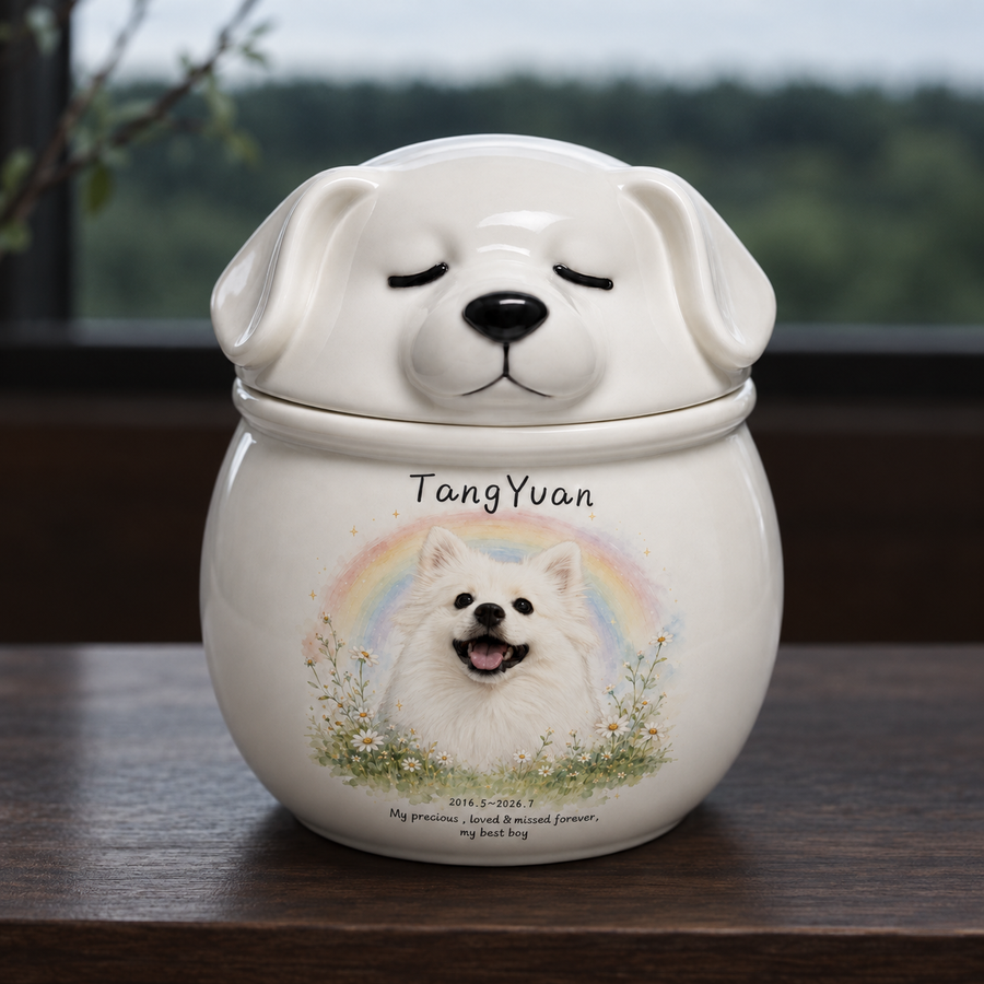 Personalized Ceramic Pet Memorial Urn